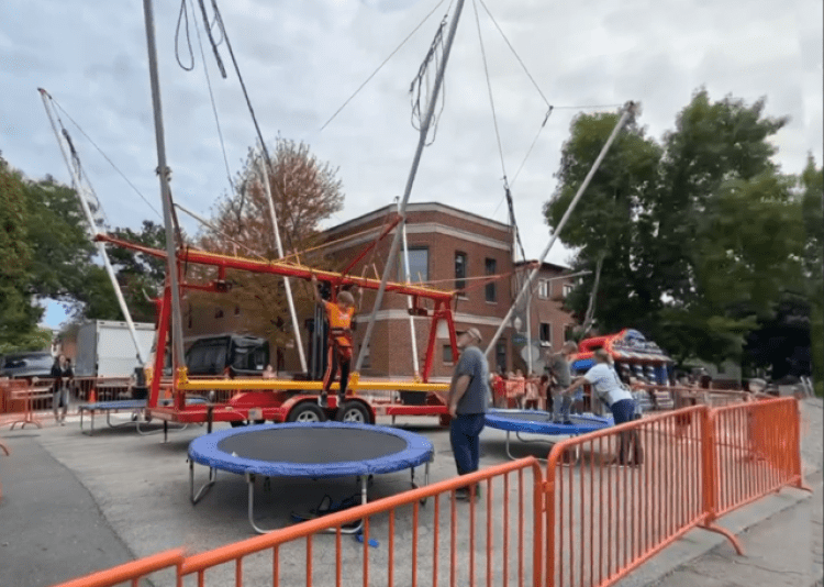 2 Person Bungee Jump with Trampoline
